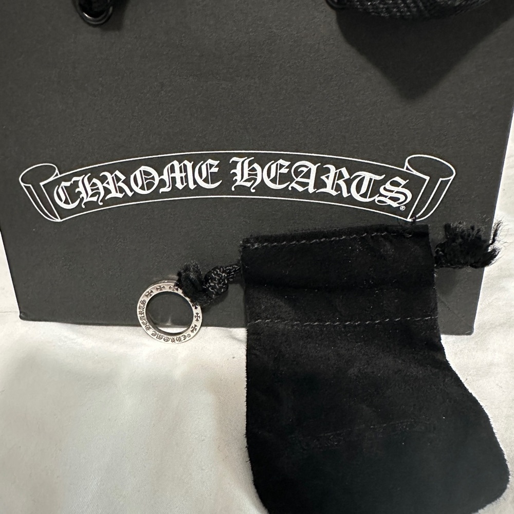 Chrome Hearts Malibu FU 3mm Sterling Silver Ring unisex 5.5us NEW - Picture 2 of 6